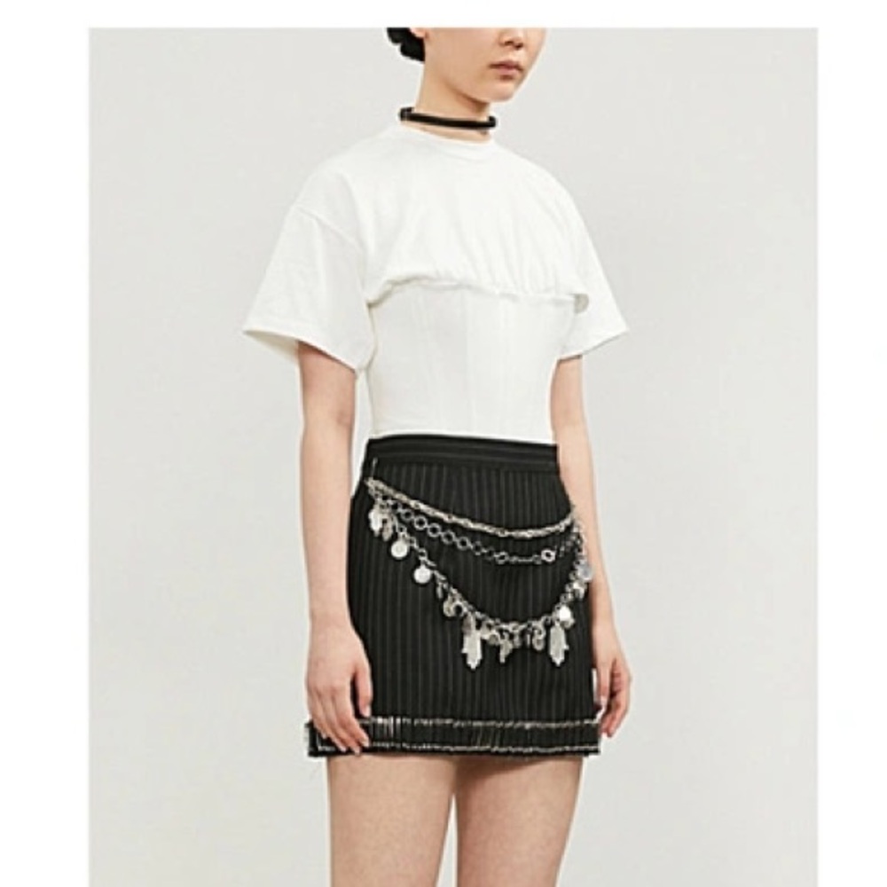 Dilara Findikoglu Madame Corset T-shirt White XS